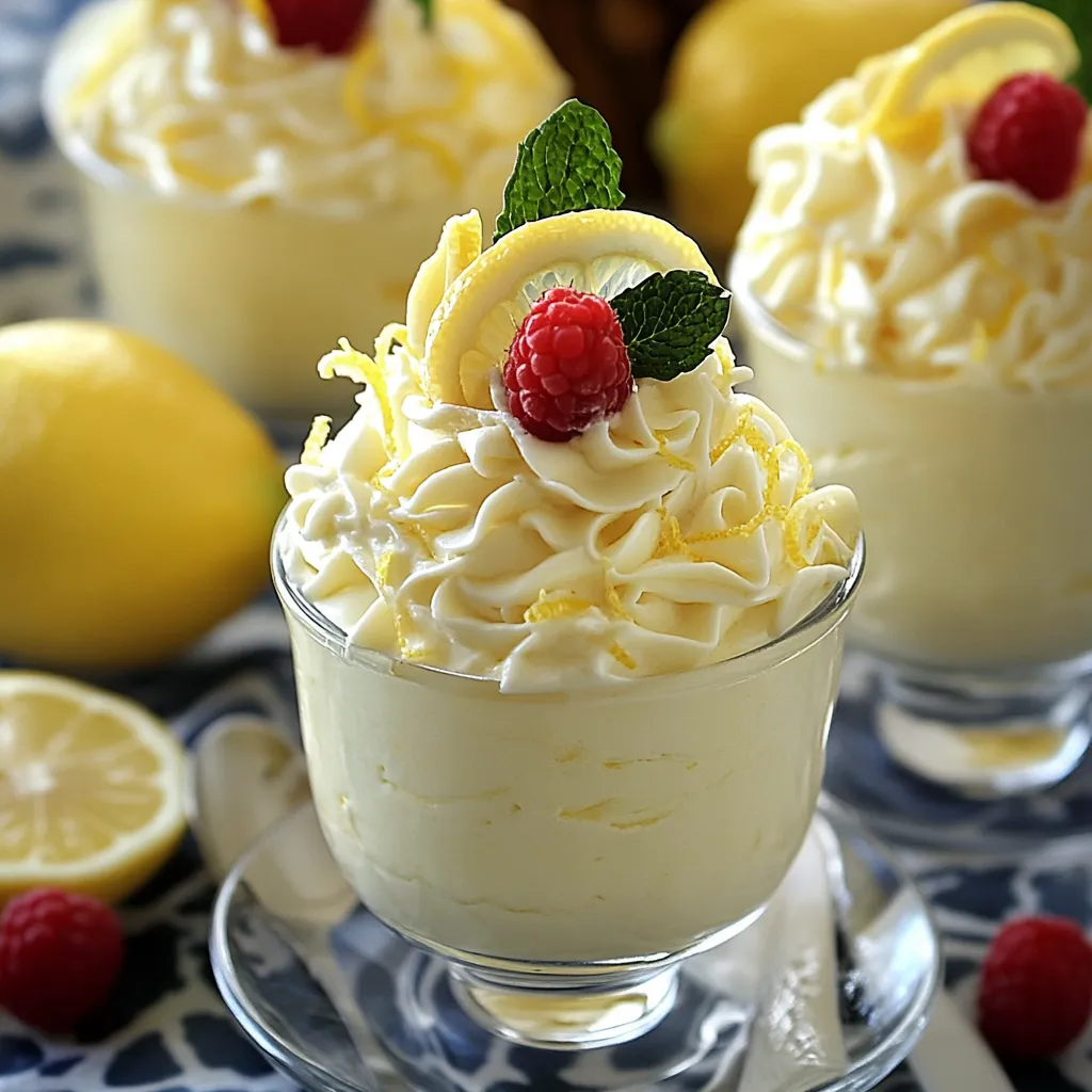 Plongez dans une mousse citron ultra onctueuse et légère