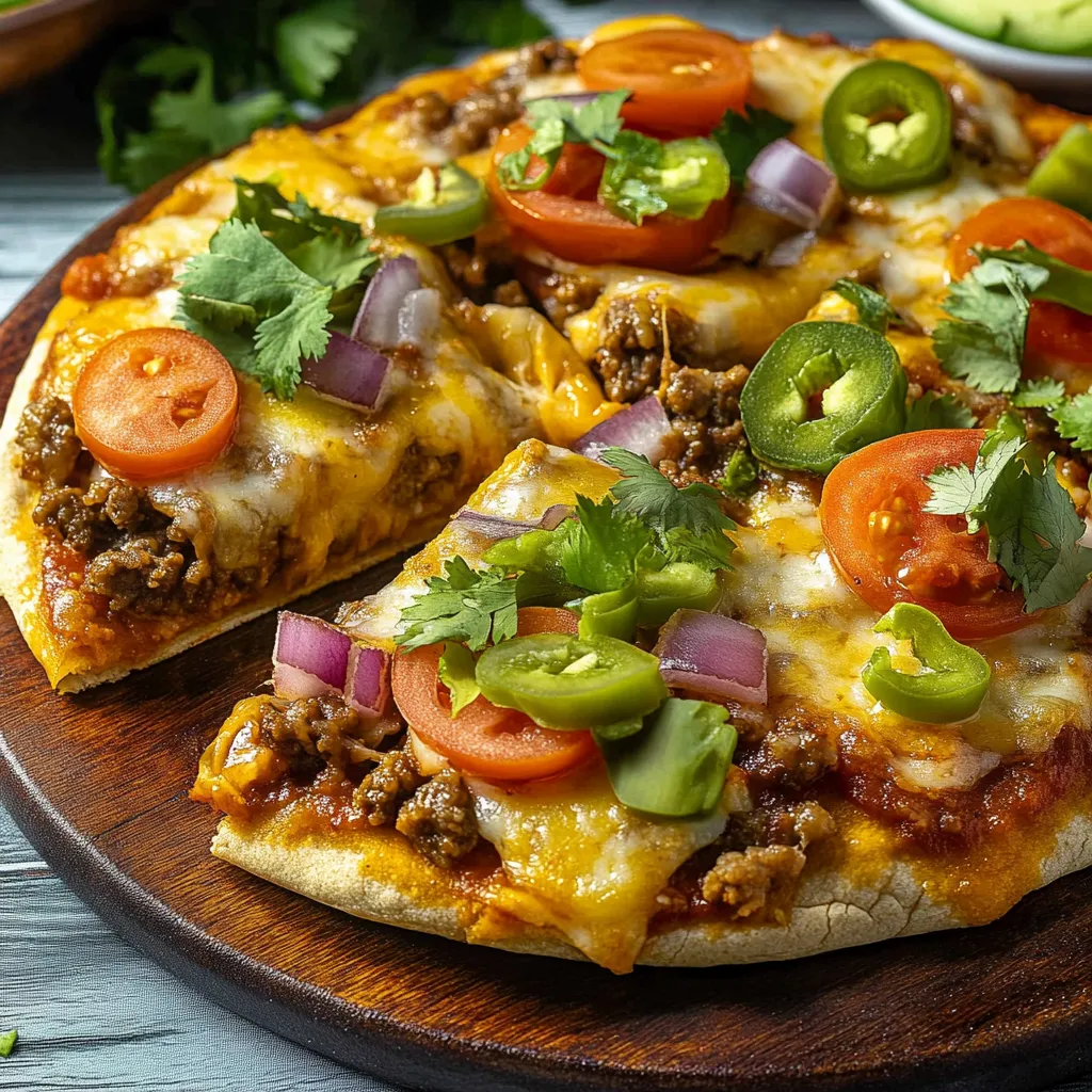 Pizza mexicaine maison savoureuse