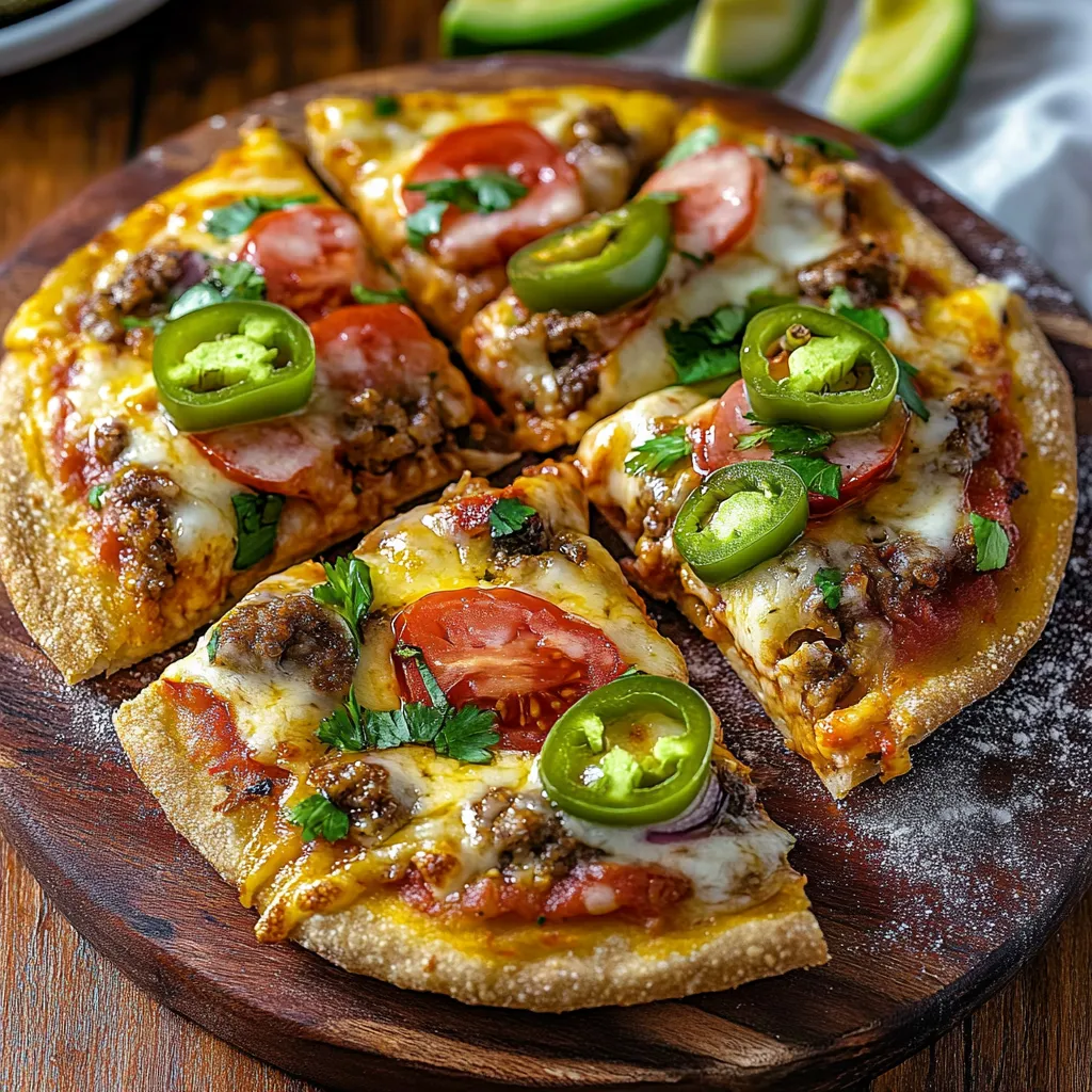 Pizza mexicaine ultra gourmande à préparer facilement