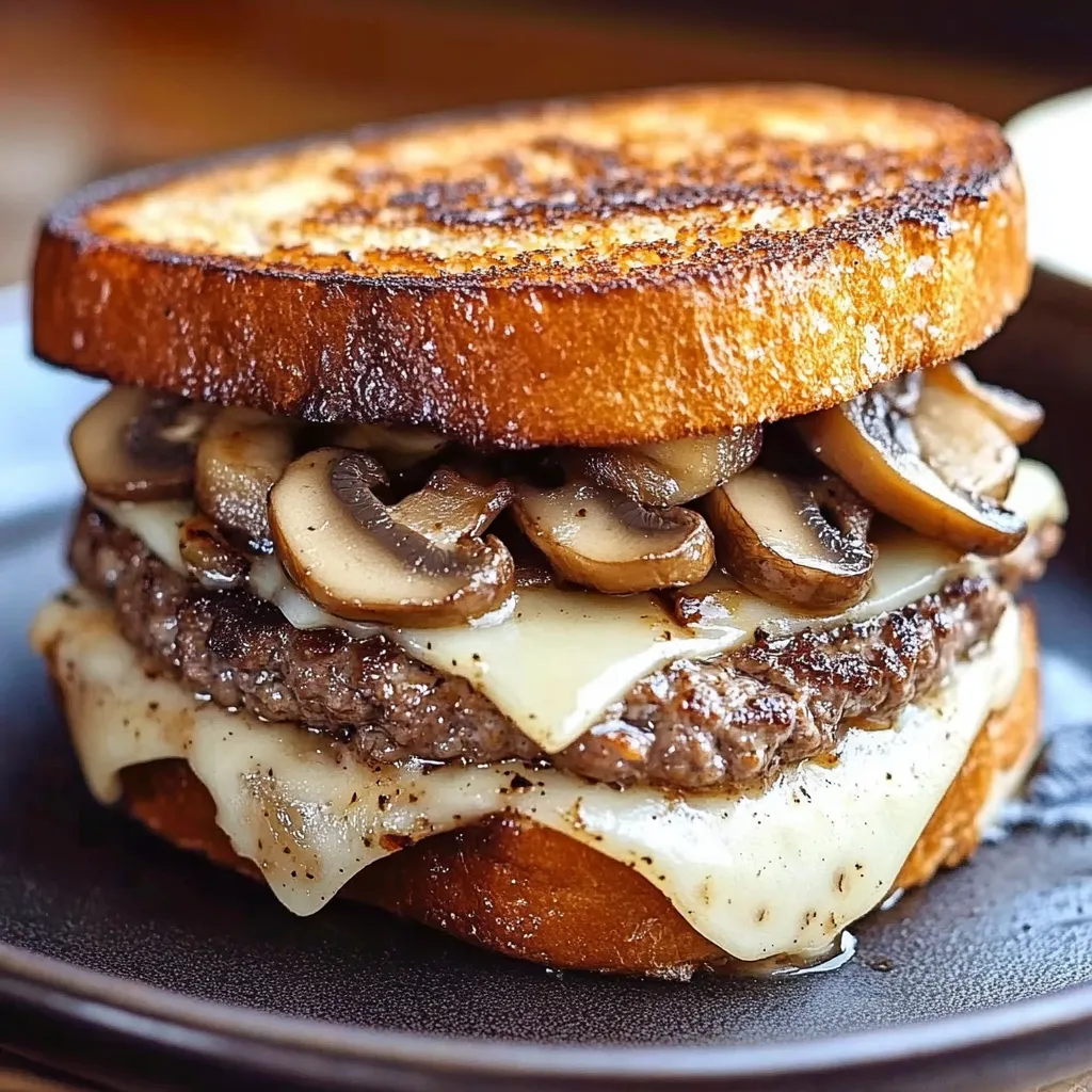 Champignons et fromage fondu