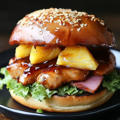 Sandwich poulet grillé sauce teriyaki