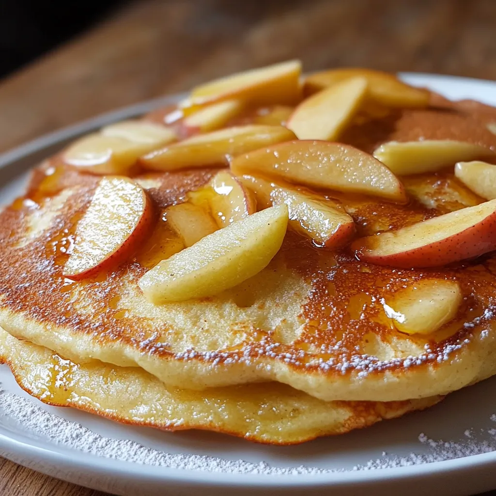 Savoureux Apfelpfannkuchen aux pommes