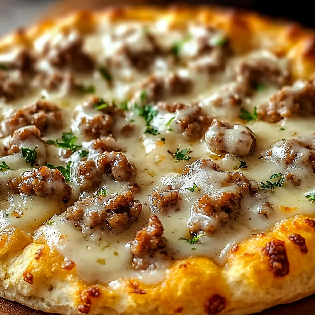 Pizza gourmande du matin