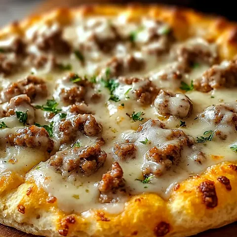 Pizza gourmande du matin