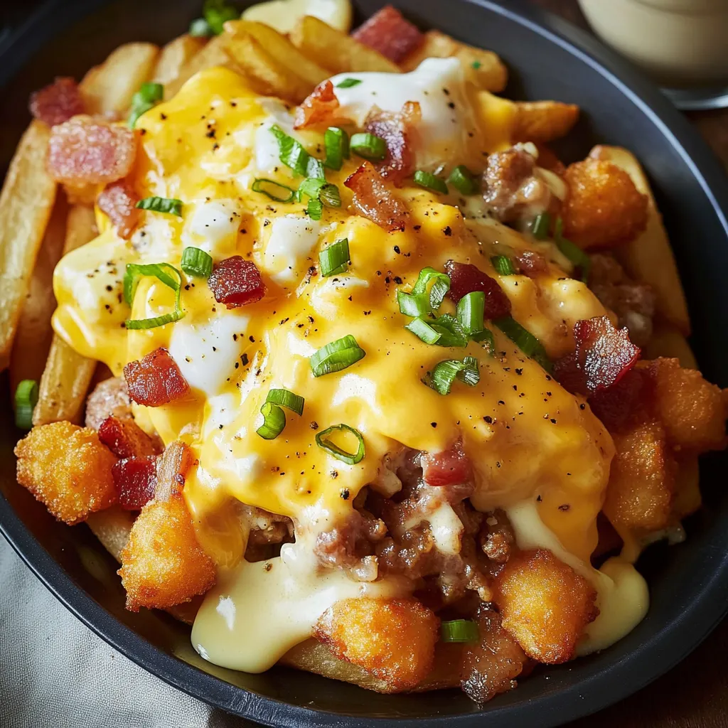 Délicieuse poutine gourmande