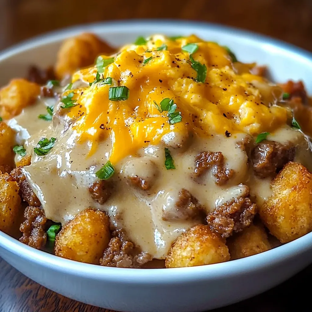 Craquez pour un bol chaud de pommes de terre et gravy maison