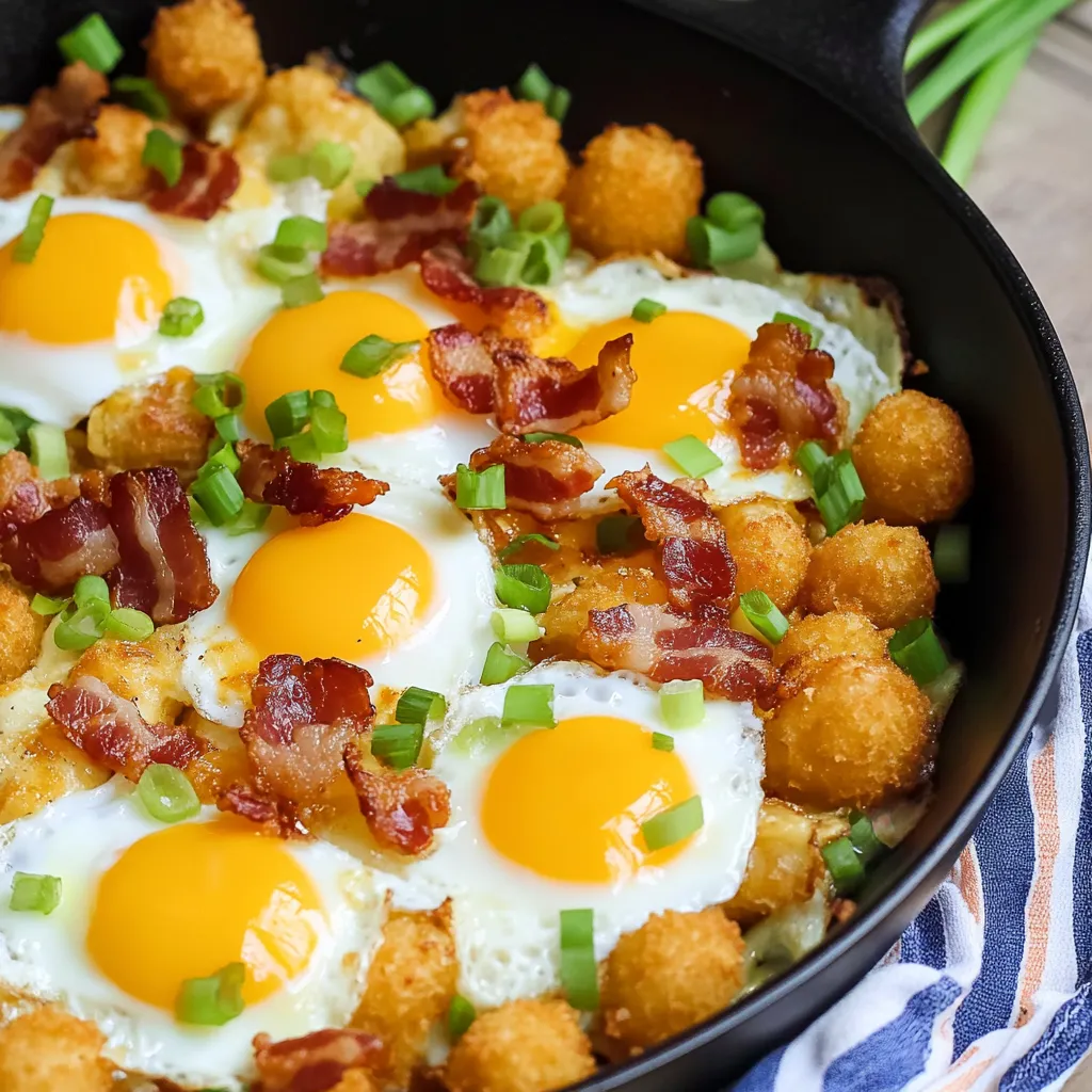 Totchos avec bacon et fromage