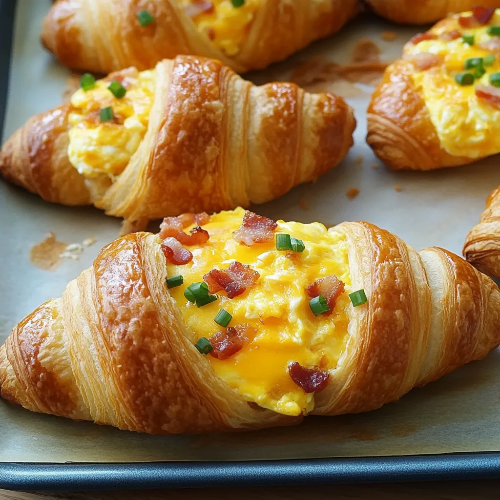 Croissants garnis maison facile