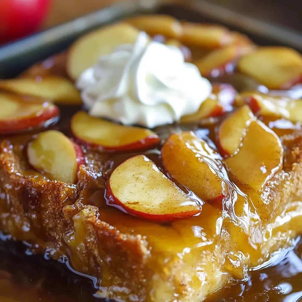 Délice de pommes caramélisées sur pain