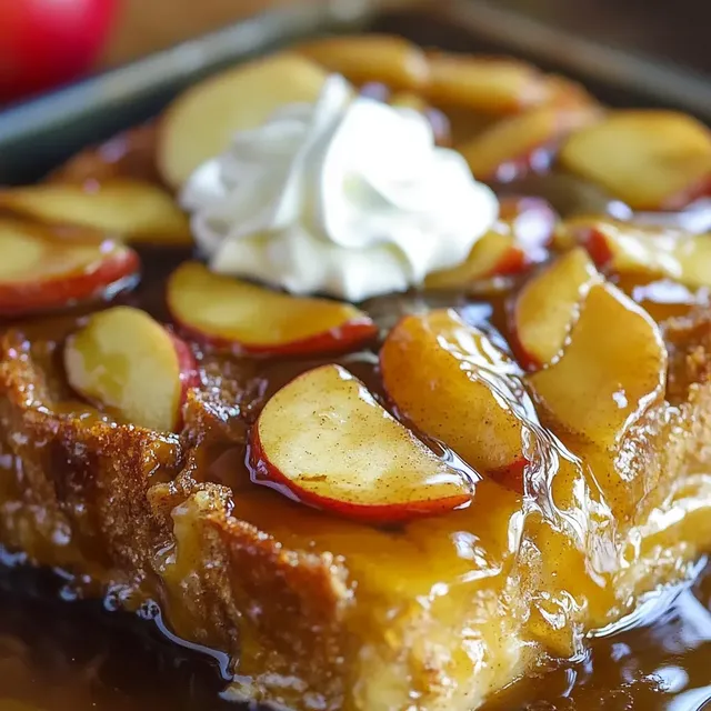 Délice de pommes caramélisées sur pain