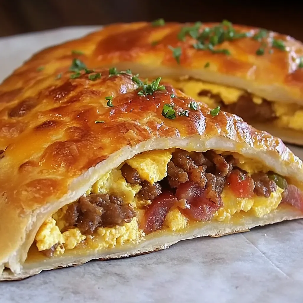 Calzone matinal : rapide et plein de goût