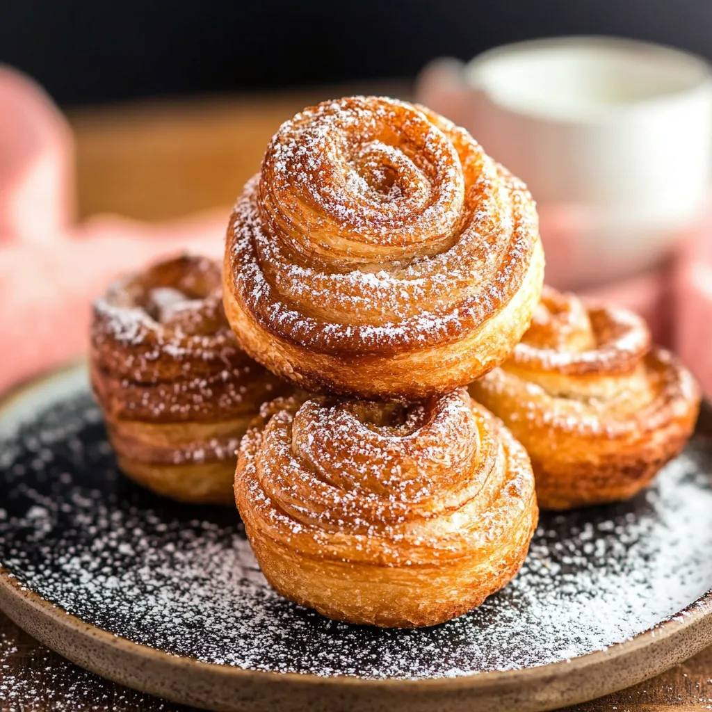 Cruffins croissants savoureux