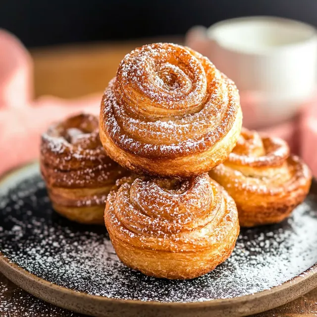 Cruffins croissants savoureux