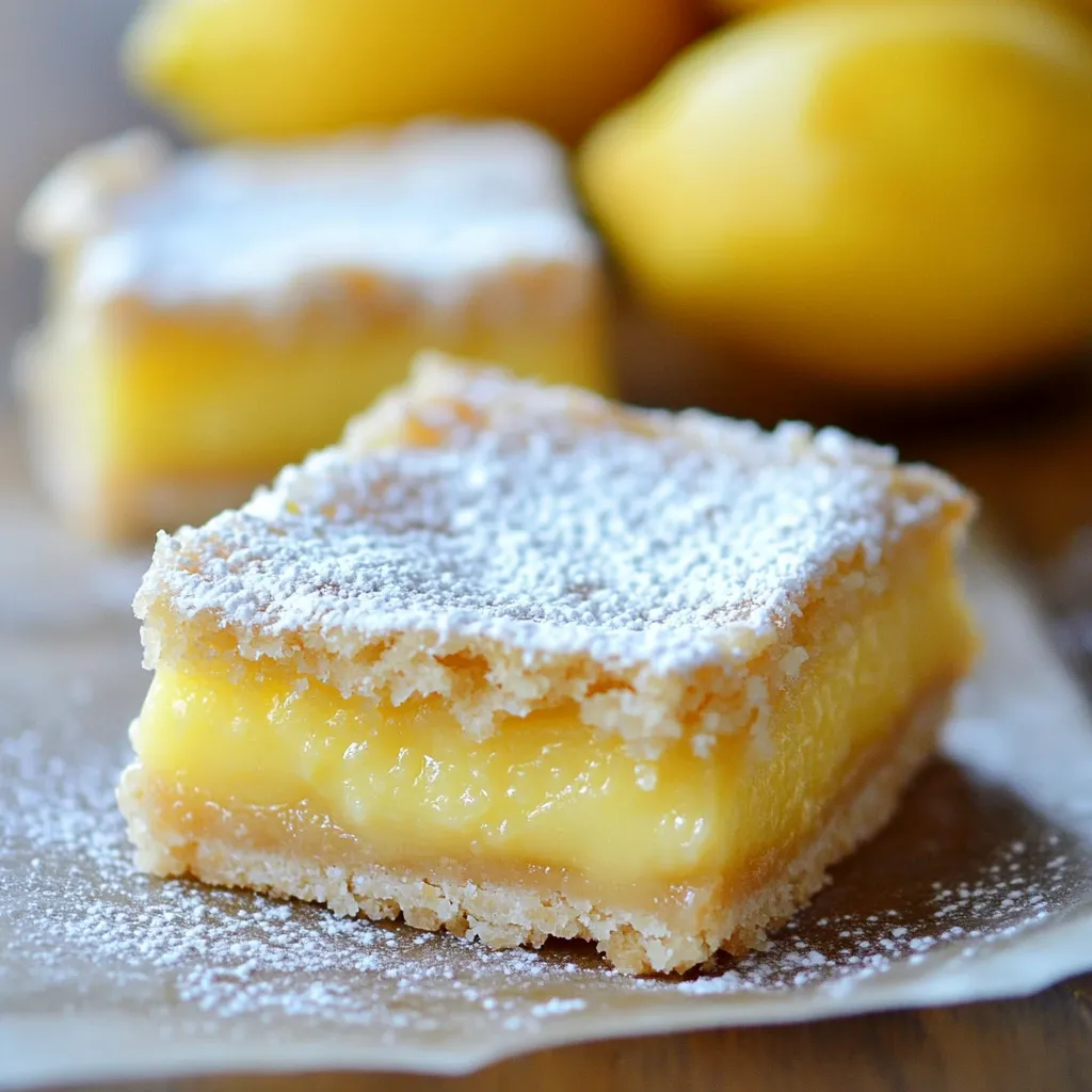 Barres citron acidulées et fraîches