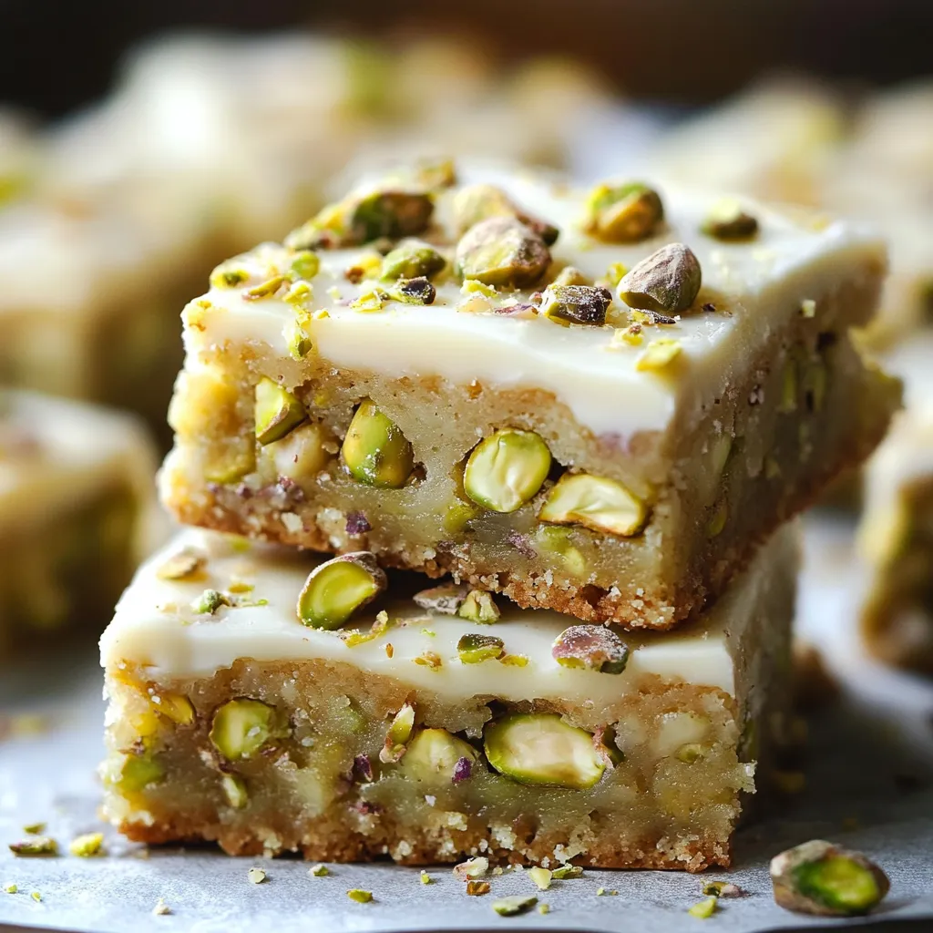 Brownies extra moelleux citron chocolat blanc pistaches croquantes
