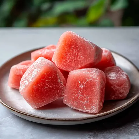 Mochi moelleux naturel avec pastèque sans produits ajoutés