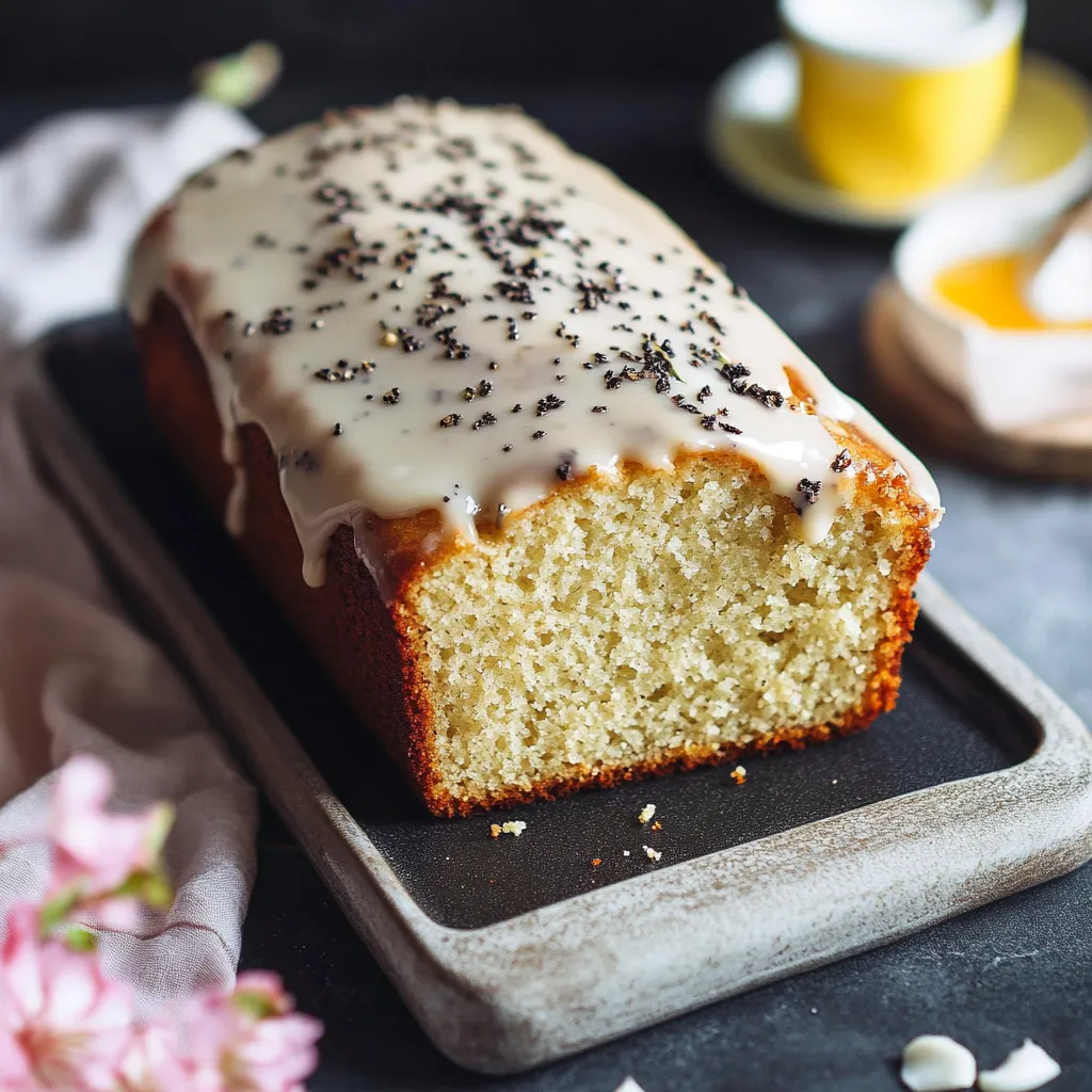 Cake tout doux au Earl Grey et glaçage à l’orange