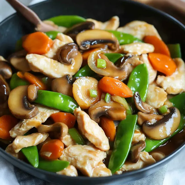 Légumes et poulet savoureux