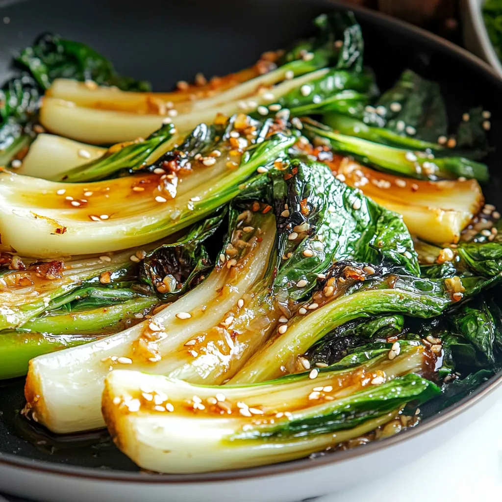Bok choy ail délicieux