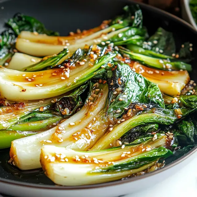 Bok choy ail délicieux