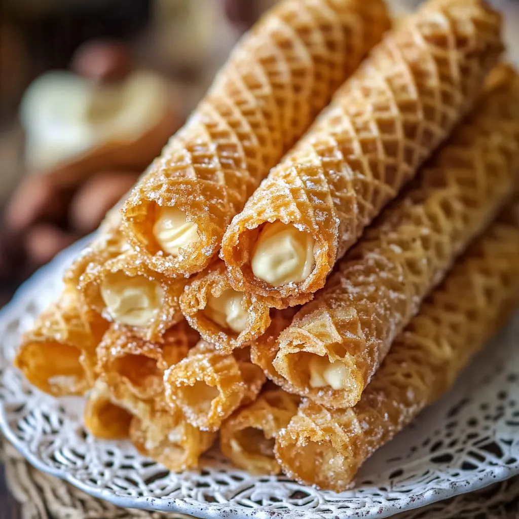 Petites gaufrettes fourrées à la confiture de lait et beurre doux