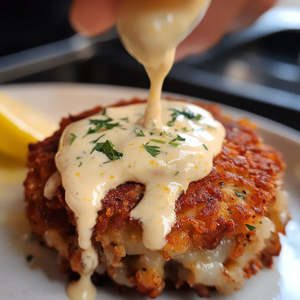 Préparez de savoureuses galettes de crabe cajun et sauce citron épicée