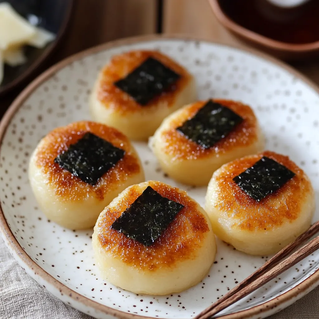 Mochis de pomme de terre et sauce yaki