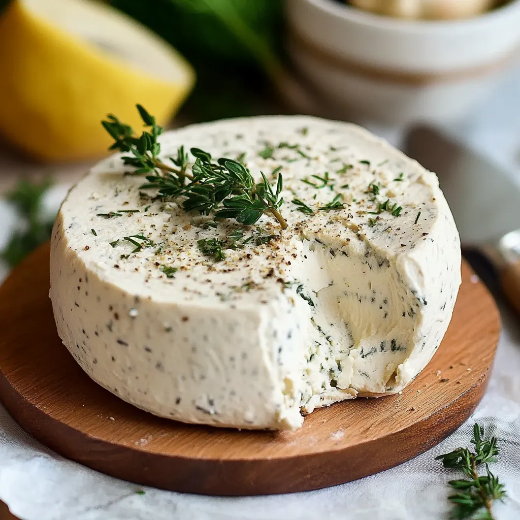 Fromage vegan ail herbes