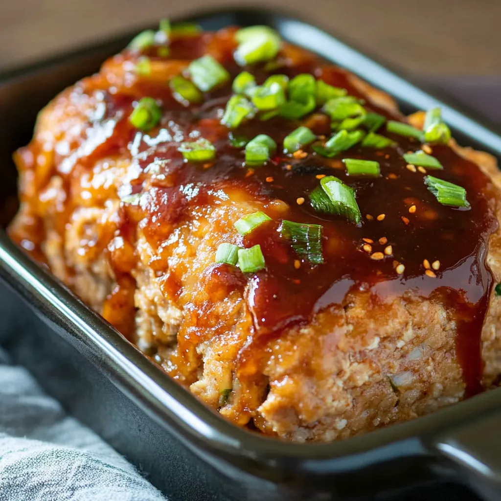 Savoureux pain de viande asiatique
