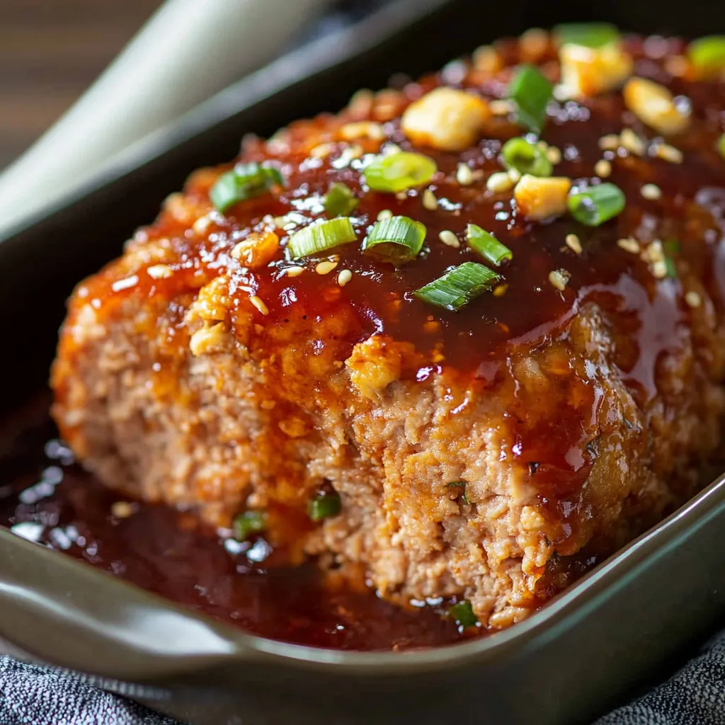 Délicieux pain de viande asiatique au poulet — Gourmand et tendre