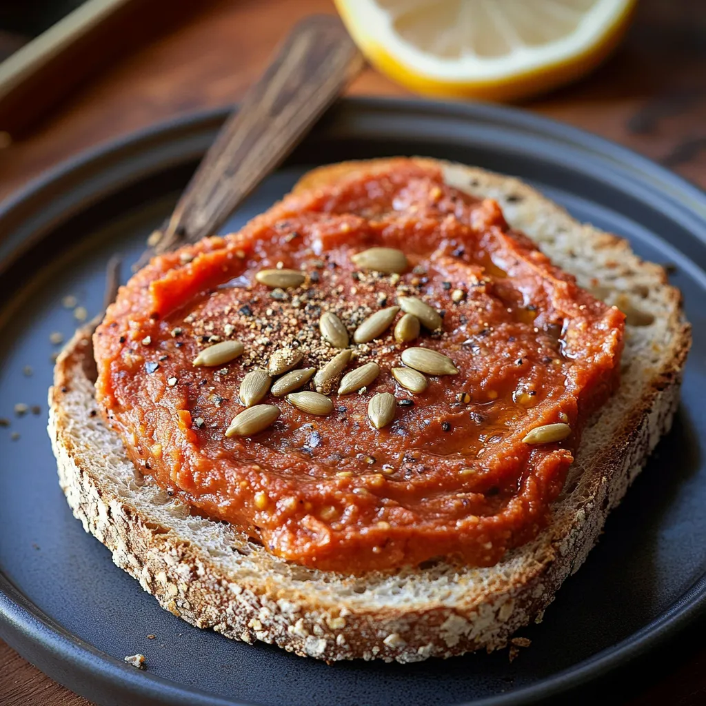 Savourez le tartinable aux tomates séchées et graines de tournesol