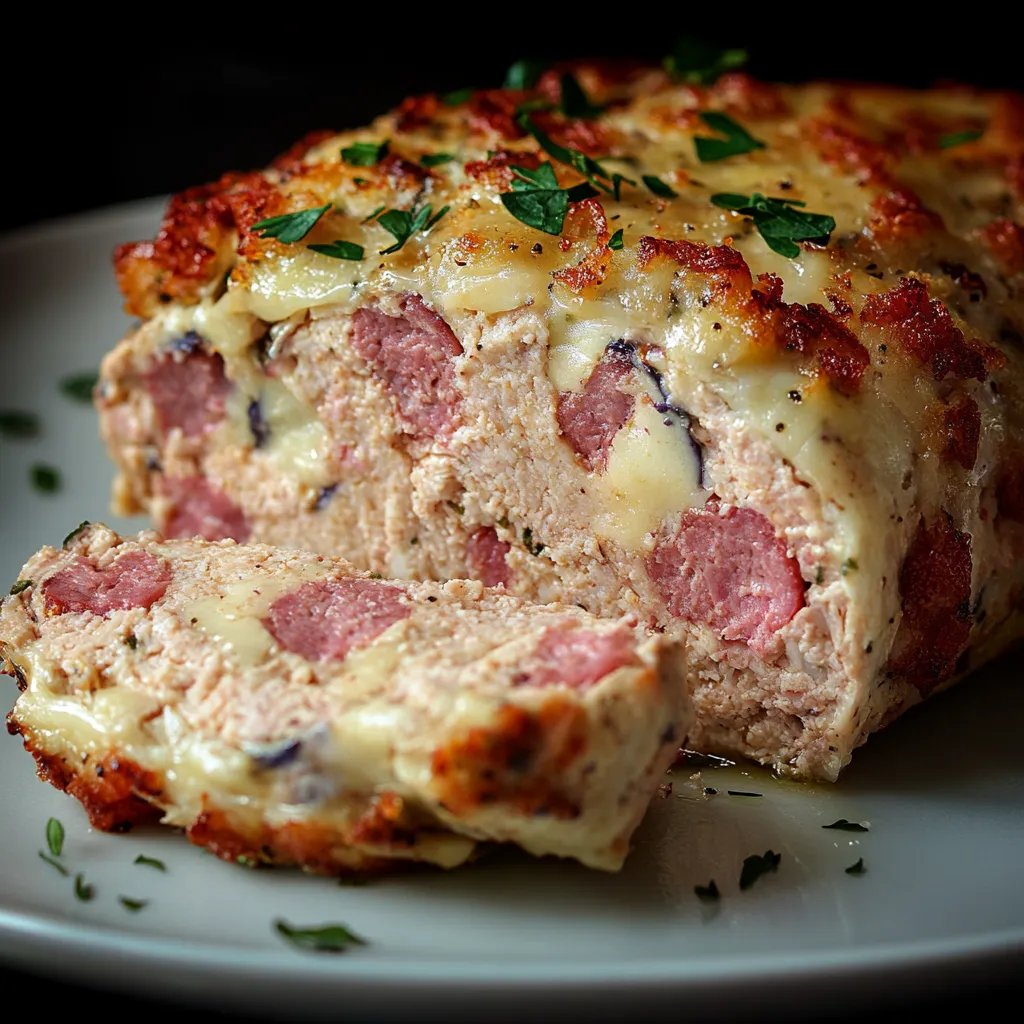 Plat pain de viande cordon bleu