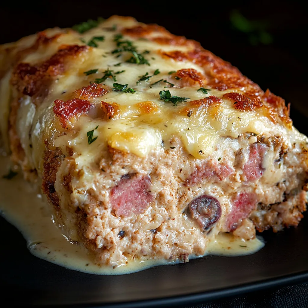 Pain de viande cordon bleu moelleux et doré