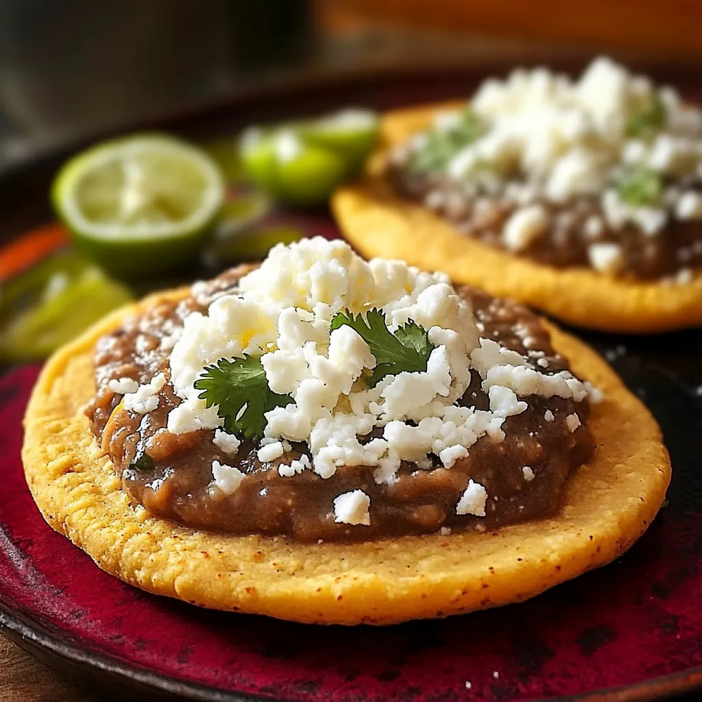 Sopes frais aux haricots et fromage