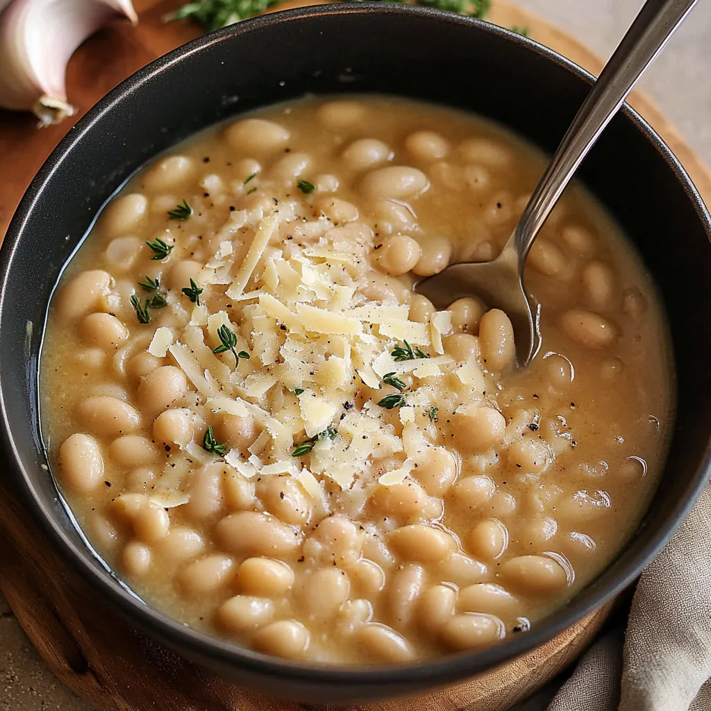 Haricots gourmands parmesan et ail