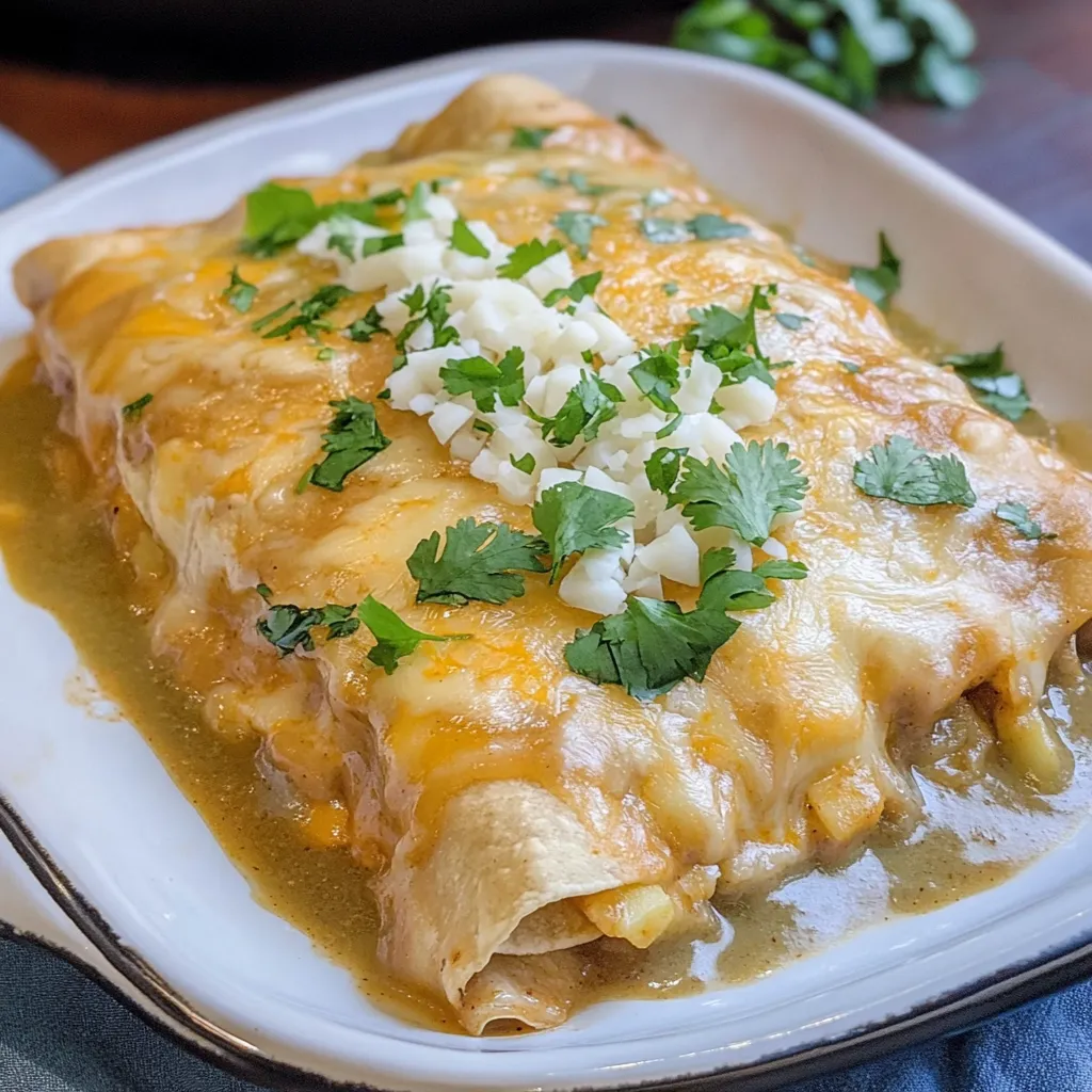 Patates, piment et fromage enchiladas
