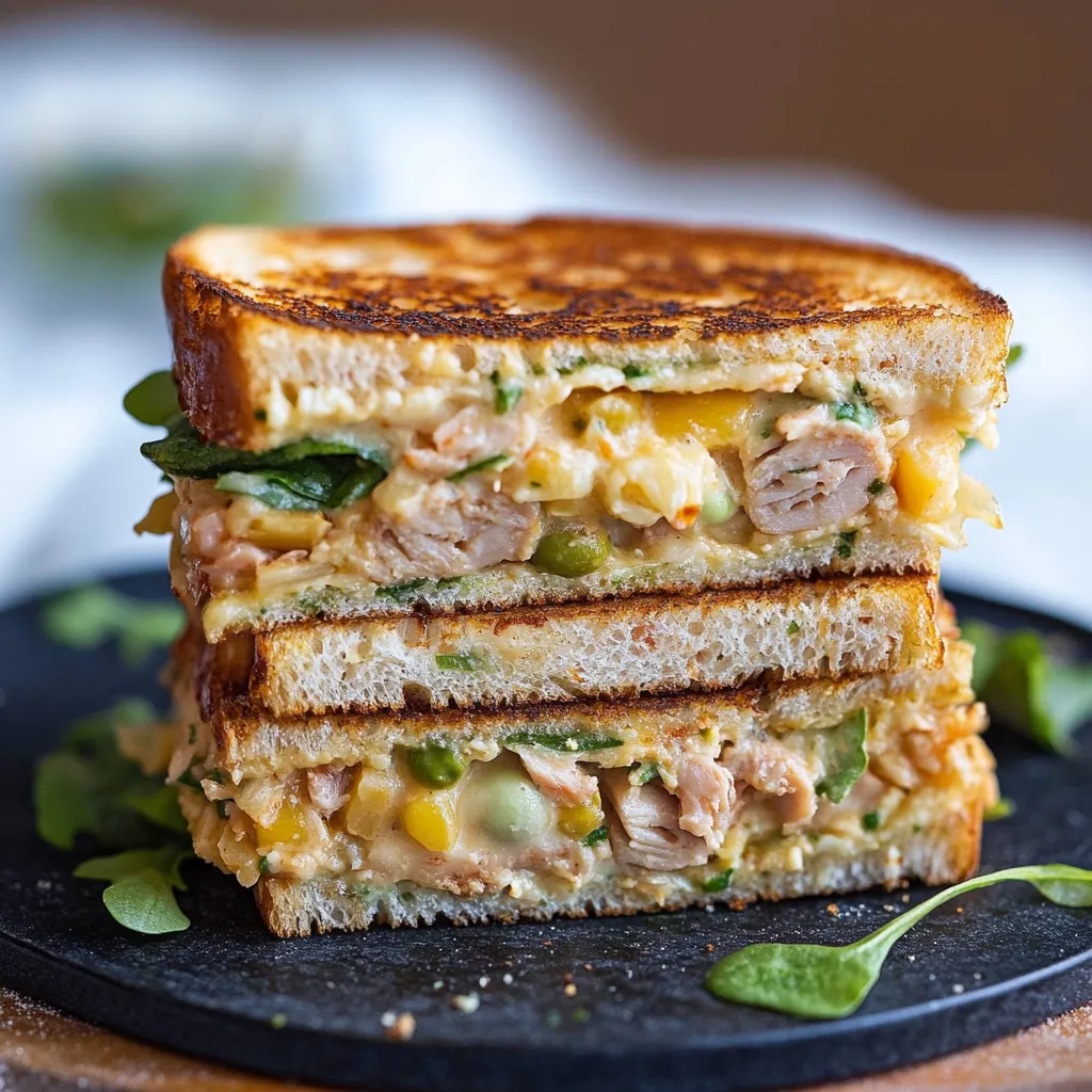 Pois chiches et fromage doré