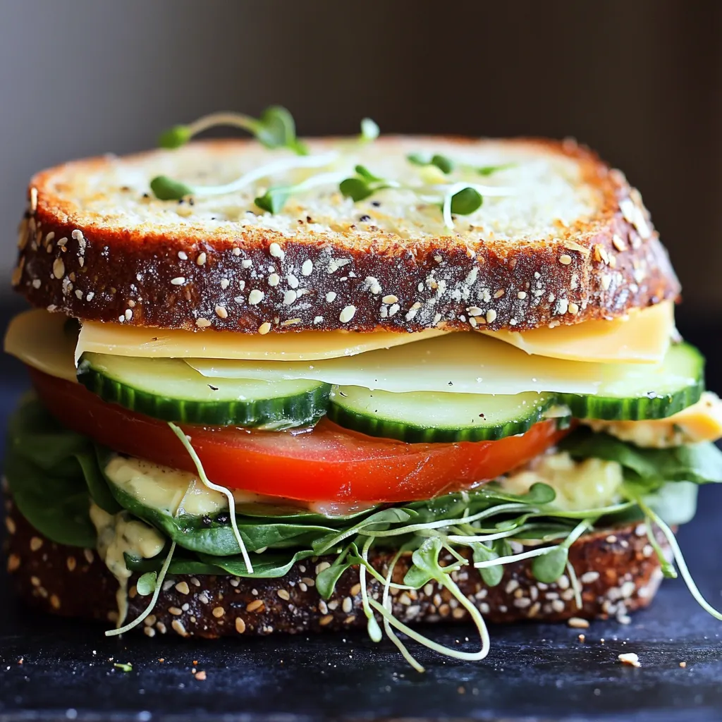 Délicieux sandwich aux légumes frais