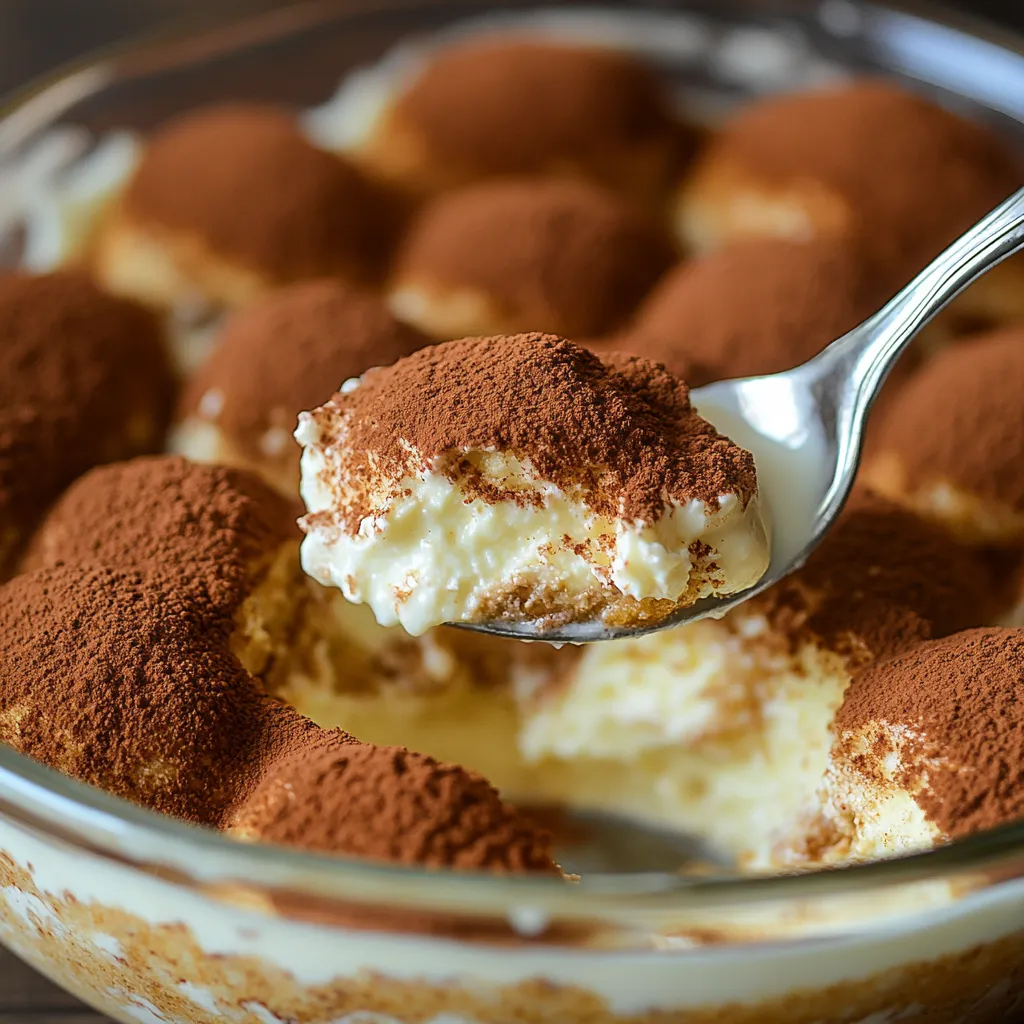Tiramisu italien onctueux au mascarpone