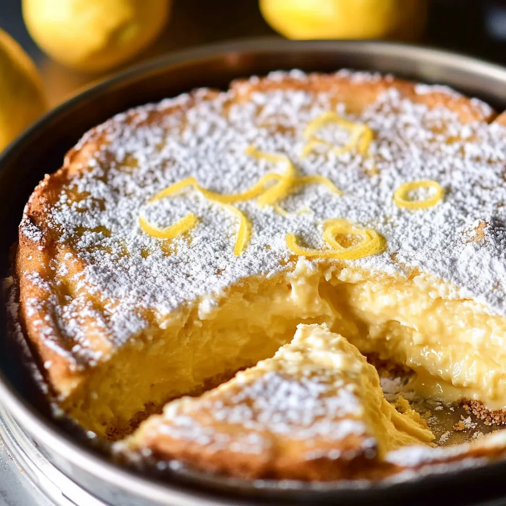 Dessert citron doux