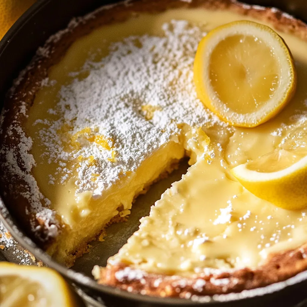 Gâteau au citron et cœur crémeux