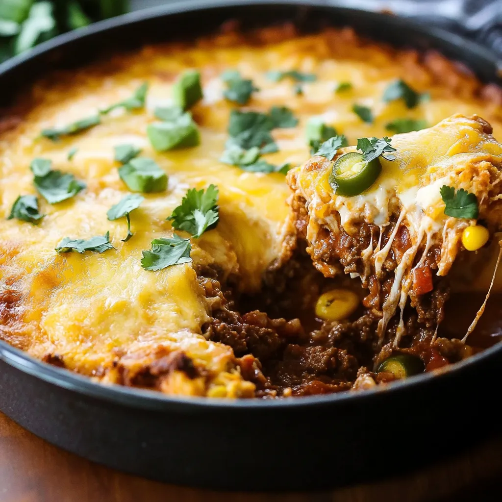 Gratin tamale bœuf fromage et maïs fondant