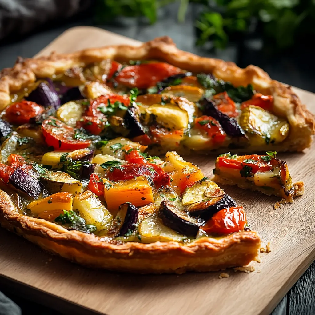 Tarte simple légumes frais