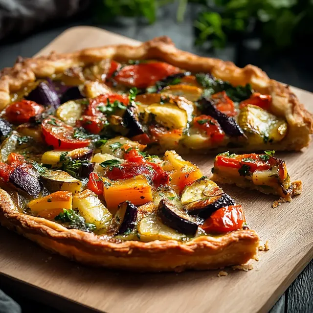 Tarte simple légumes frais