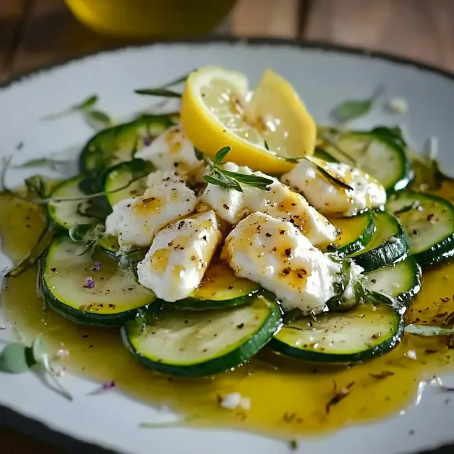 Courgettes citron miel