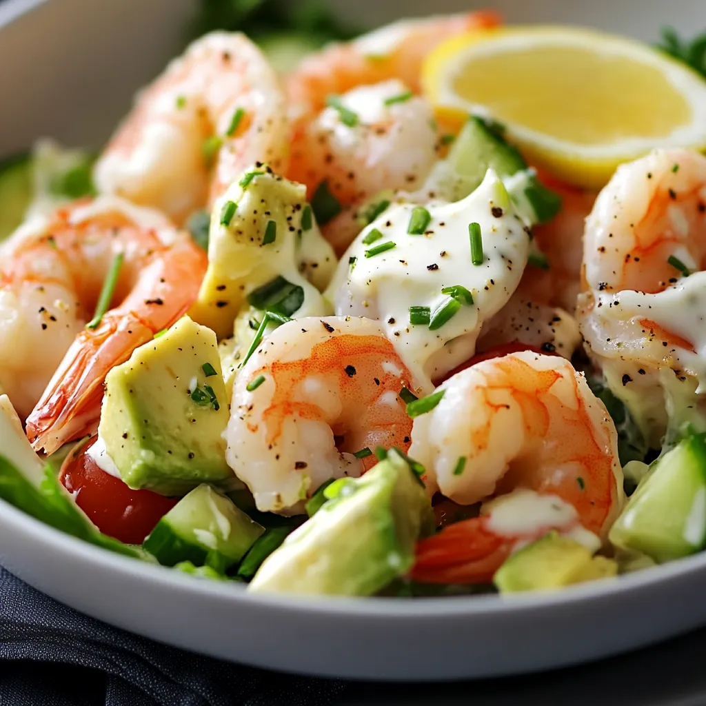 Savoureuse salade crevettes