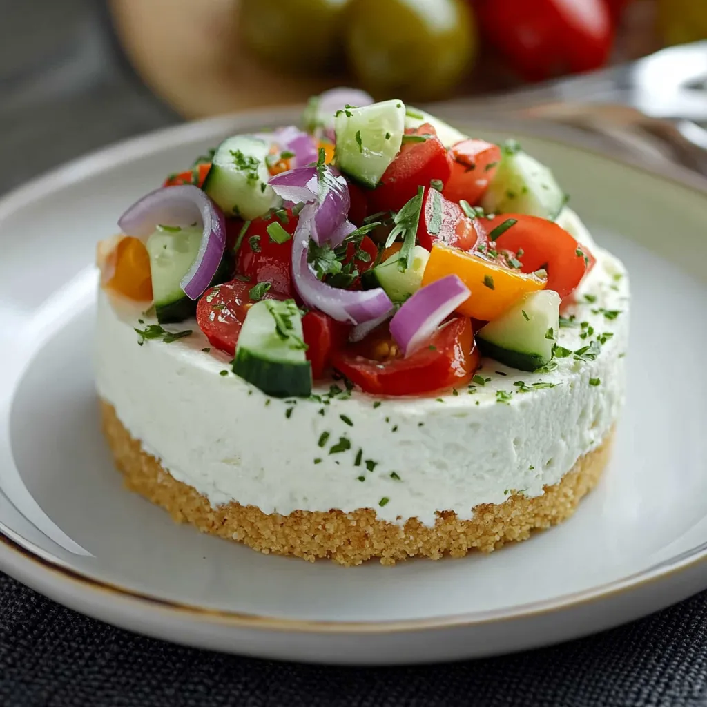 Cheesecake salé méditerranéen