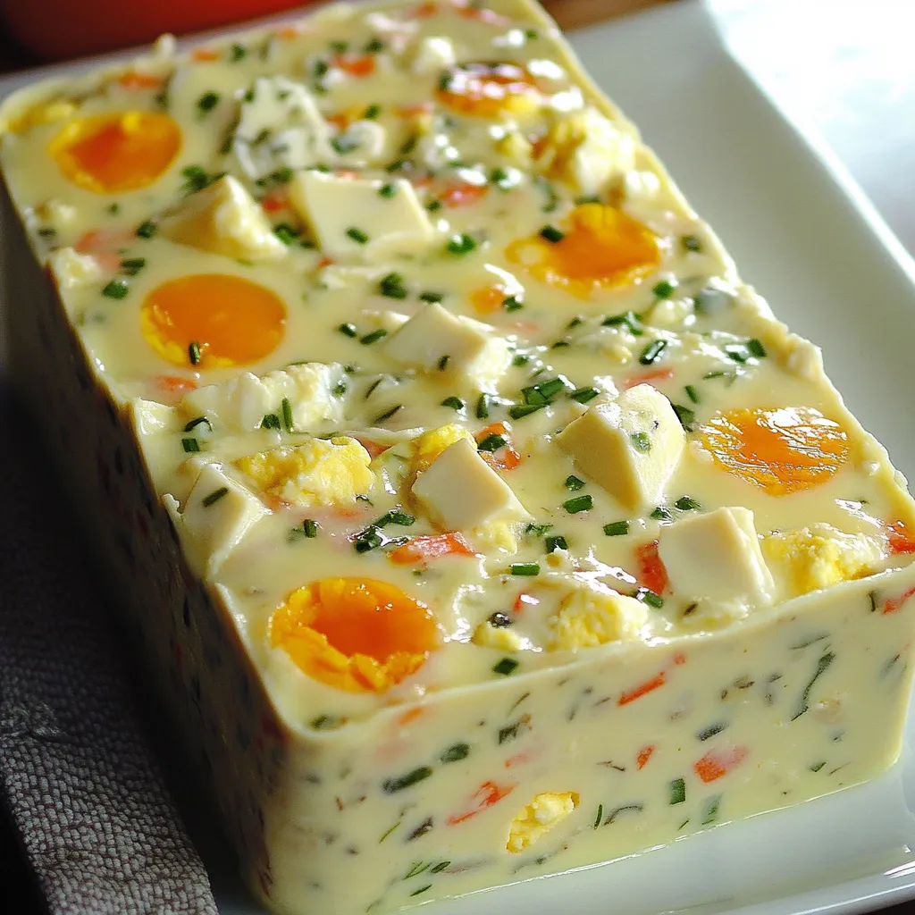Macédoine et œufs en terrine maison