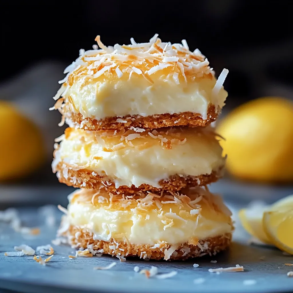 Délicieux biscuits citron coco