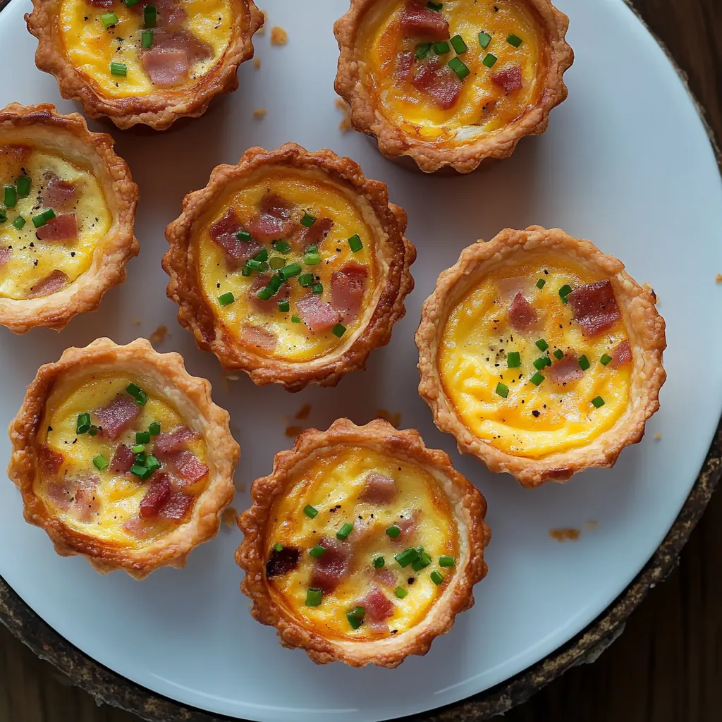 Mini quiches lorraines revisitées, à tomber